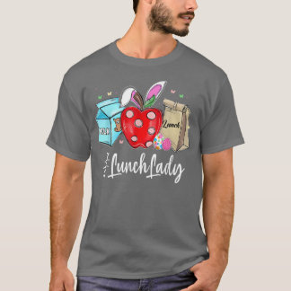 Funny Lunch Dam Bunny Apple Cafeteria Lycklig East T Shirt