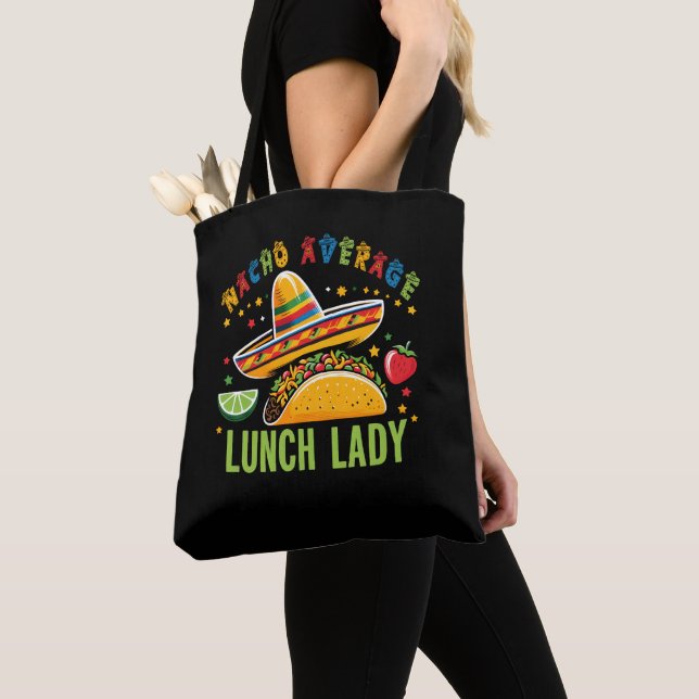 Funny Lunch Dam Cinco De Mayo Tacos Mexican Food Tygkasse (Närbild)
