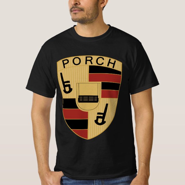Funny Luxury Brand Knockoff Porch Manar Shirt T (Framsida)