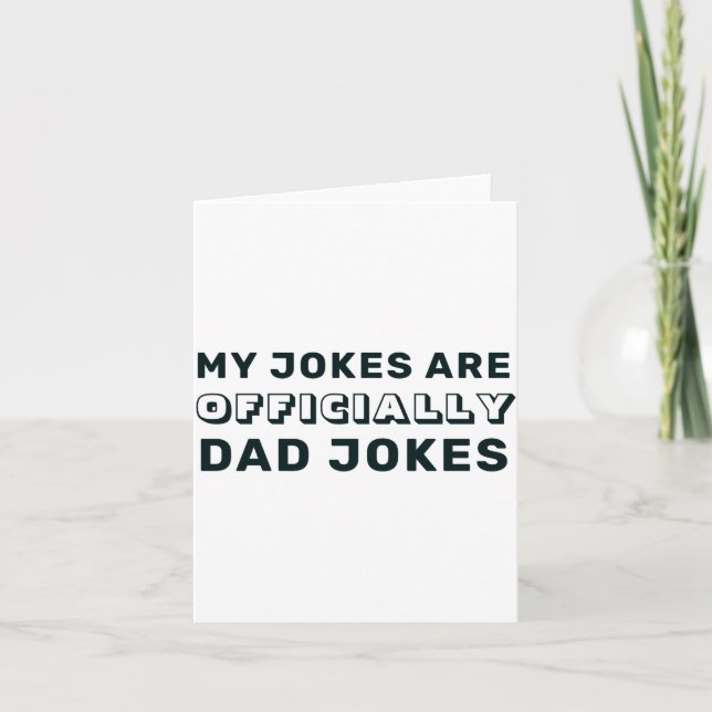 Funny Ly New Dad Daddy Jokes Fathers Day  Kort (Framsida)