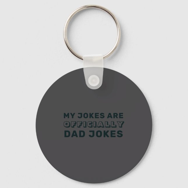 Funny Ly New Dad Daddy Jokes Fathers Day  Nyckelring (Framsida)