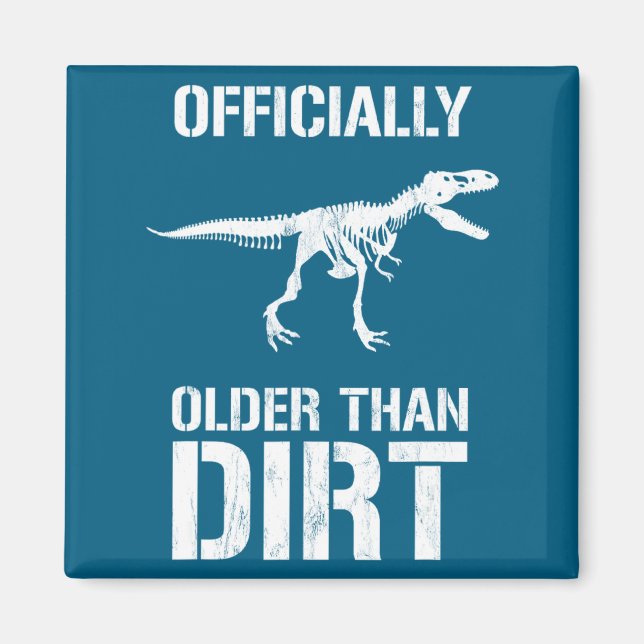 Funny Ly Older Than Dirt Birthday Novelty  Magnet (Framsidan)