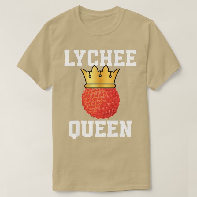 Funny Lychee Queen-utrustning för flicka och kvinn T Shirt (Design framsida)