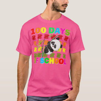 Funny Lycklig 100 dagar för skolpanda T Shirt
