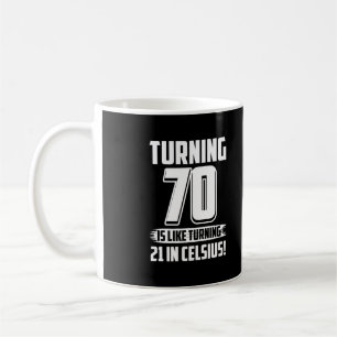 Funny Lycklig 70:e födelsedagen Kaffemugg