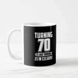 Funny Lycklig 70:e födelsedagen Kaffemugg