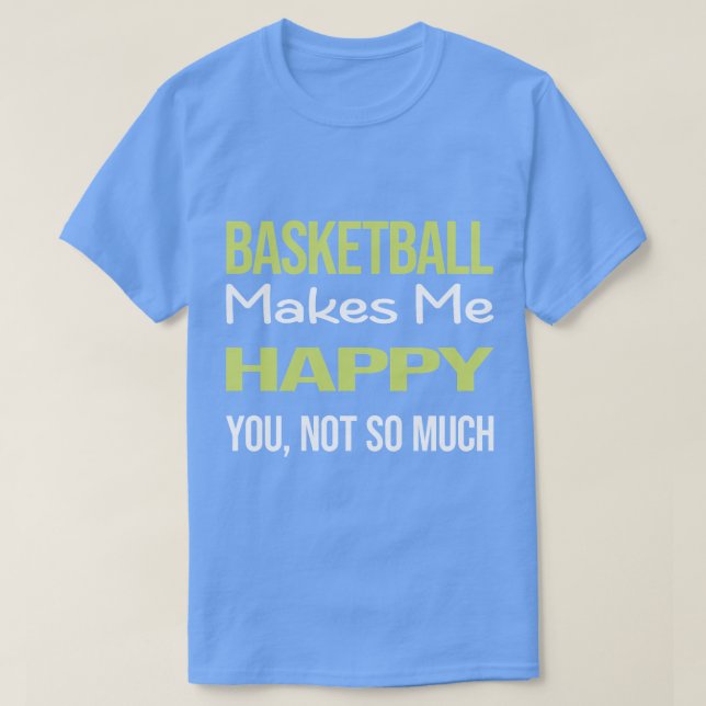 Funny Lycklig Basketball T Shirt (Design framsida)