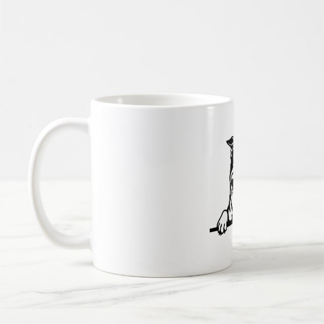 Funny lycklig Bulldog Kaffemugg (Vänster)