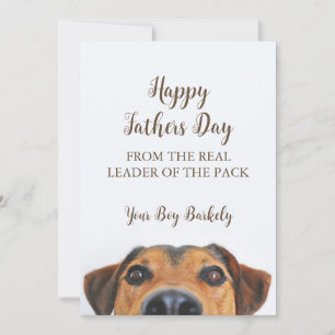Funny Lycklig Fars dag från Hund Julkort