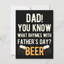 Funny Lycklig Fars dag Julkort