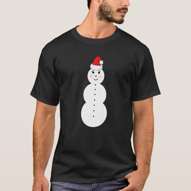 Funny LYCKLIG Jeezy Snögubbe vinter Santa Hat GIFT T Shirt (Framsida)