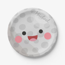 Funny Lycklig Kawaii Golf Boll Golfer Namn Kid Par