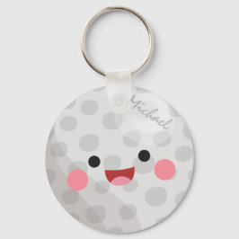 Funny Lycklig Kawaii Golf Boll Golfer's Namn Kids Nyckelring