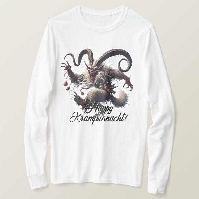 Funny Lycklig Krampunacht T Shirt (Design framsida)