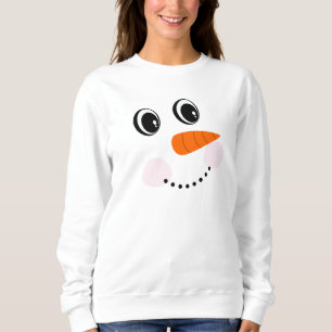 Funny Lycklig ler /Snögubbe Ansikte T-Shirt