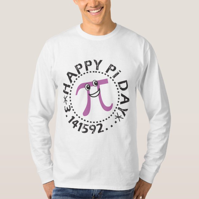 Funny Lycklig Pi Day © - Pi Symbol T-Shirt (Framsida)