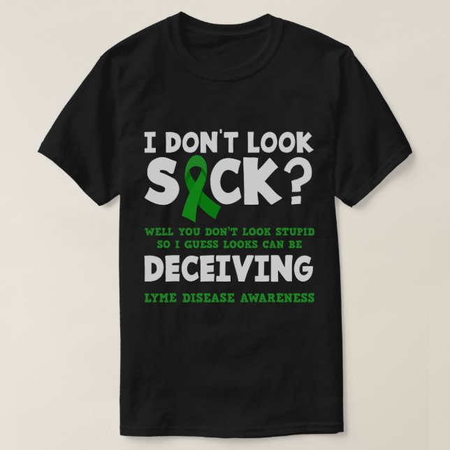 Funny Lyme Disease Warrior T Shirt (Design framsida)