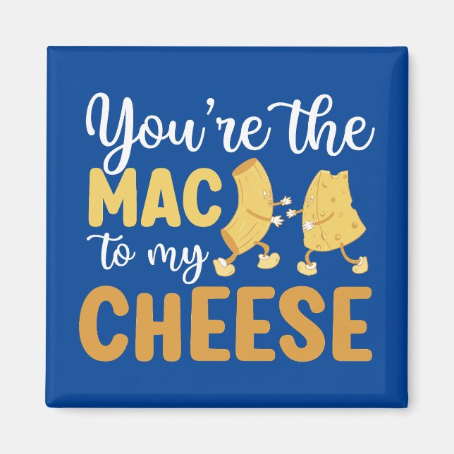 Funny Mac och Cheese Best Friends Valentines day Magnet (Framsidan)
