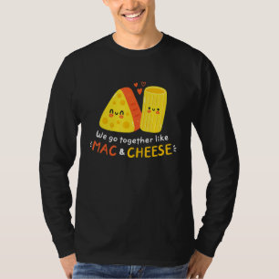 Funny Mac och Cheese Kärlek Food Cute Veggie Chees T Shirt