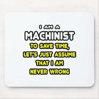 Funny Machinist T-Shirts och Gifts Musmatta