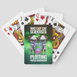 Funny Mad Cat Scientists Plotting World Doming Casinokort