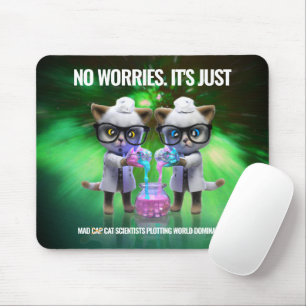 Funny Mad Cat Scientists Plotting World Doming Musmatta