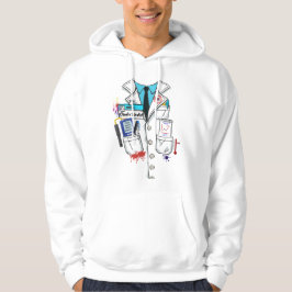 Funny Mad Climate Scientist Halloween helvetets dr Hoodie