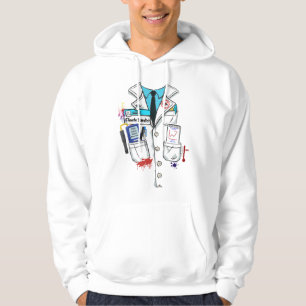 Funny Mad Climate Scientist Halloween helvetets dr Hoodie
