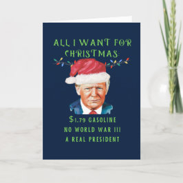 Funny MAGA Konservativ Donald Trump Anti Biden Helgkort