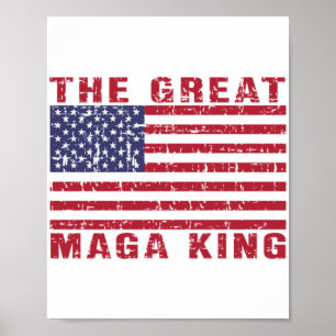 Funny MAGA Kung Trump Supporter Poster