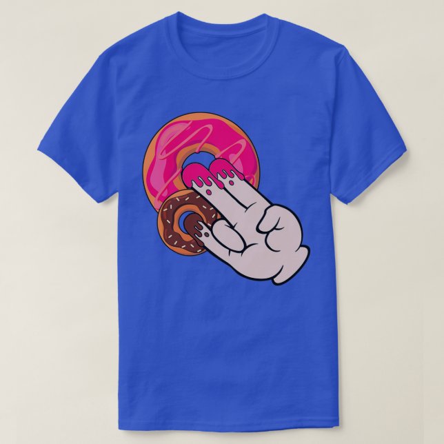 Funny Magic Hand Shocker Dirty Humor Cute Donut T Shirt (Design framsida)