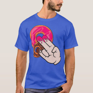 Funny Magic Hand Shocker Dirty Humor Cute Donut T Shirt