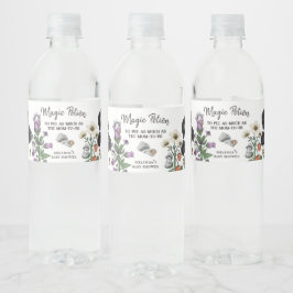 Funny Magic Potion Ghost Halloween Baby Shower Vattenflaskor Etikett
