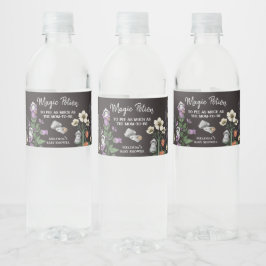 Funny Magic Potion Ghost Halloween Baby Shower Vattenflaskor Etikett