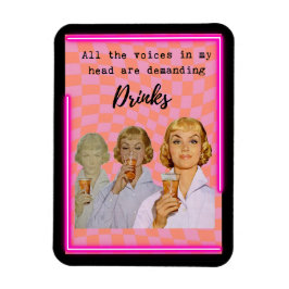Funny Magnet Best Friend Gift "Voices"