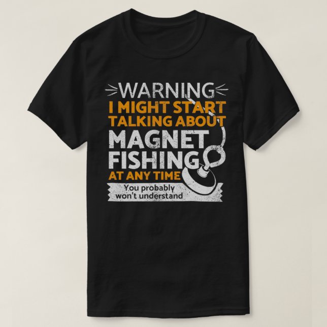Funny magnet fishing  t shirt (Design framsida)