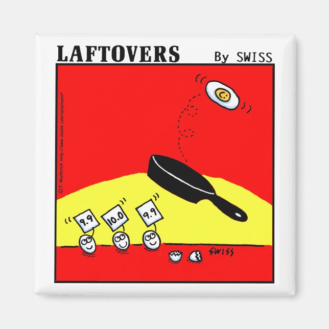 Funny Magnet med Gymnast Eggs (Framsidan)