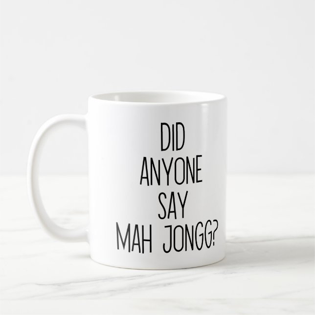 Funny Mah Jongg Kaffemugg (Vänster)
