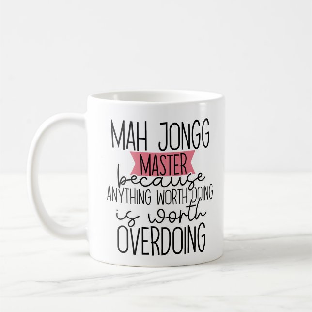 Funny Mah Jongg Kaffemugg (Vänster)