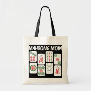 Funny Mahjong Gift for Mamma Mor Tile Game Älskar Tygkasse