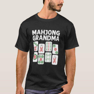 Funny Mahjong Gift Grandma Mamma Women Tile Game L T Shirt