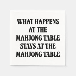 Funny Mahjong Lover Quote Mahj Humor Hostess Pappersservett