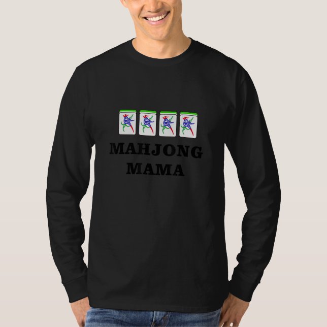Funny Mahjong Mamma 1 T Shirt (Framsida)