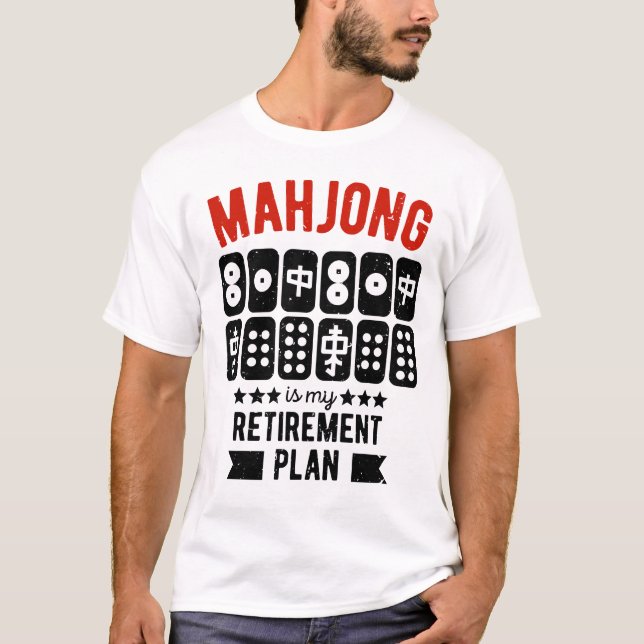 Funny mahjong t shirt (Framsida)