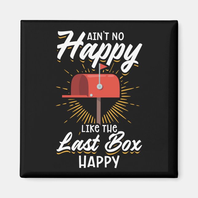 Funny Mail Carrier Postal Worker Mailman Magnet (Framsidan)