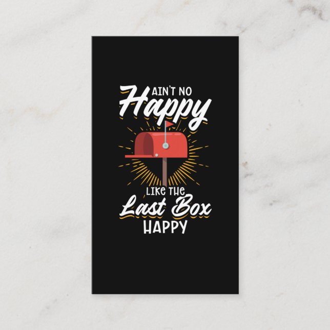 Funny Mail Carrier Postal Worker Mailman Visitkort (Framsida)