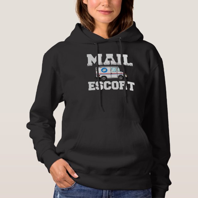 Funny Mail Escort Postman Postal Service Postman M T Shirt (Framsida)