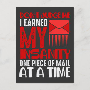 Funny Mailman Humor Insanity Mail Carrier Say Vykort