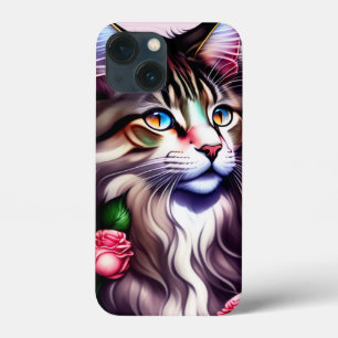 Funny Maine Coon Cat Ansikte