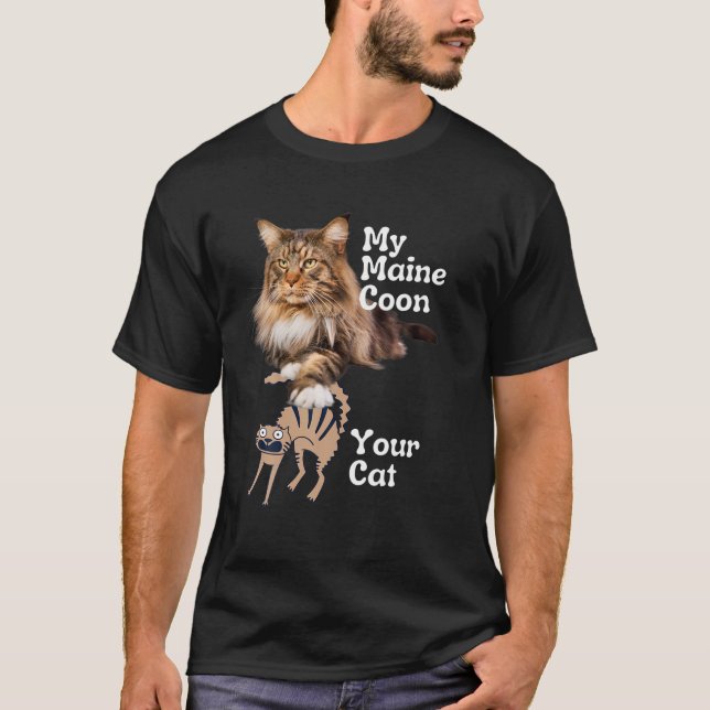 Funny Maine Coon har ditt katt | Maine Coon T Shirt (Framsida)
